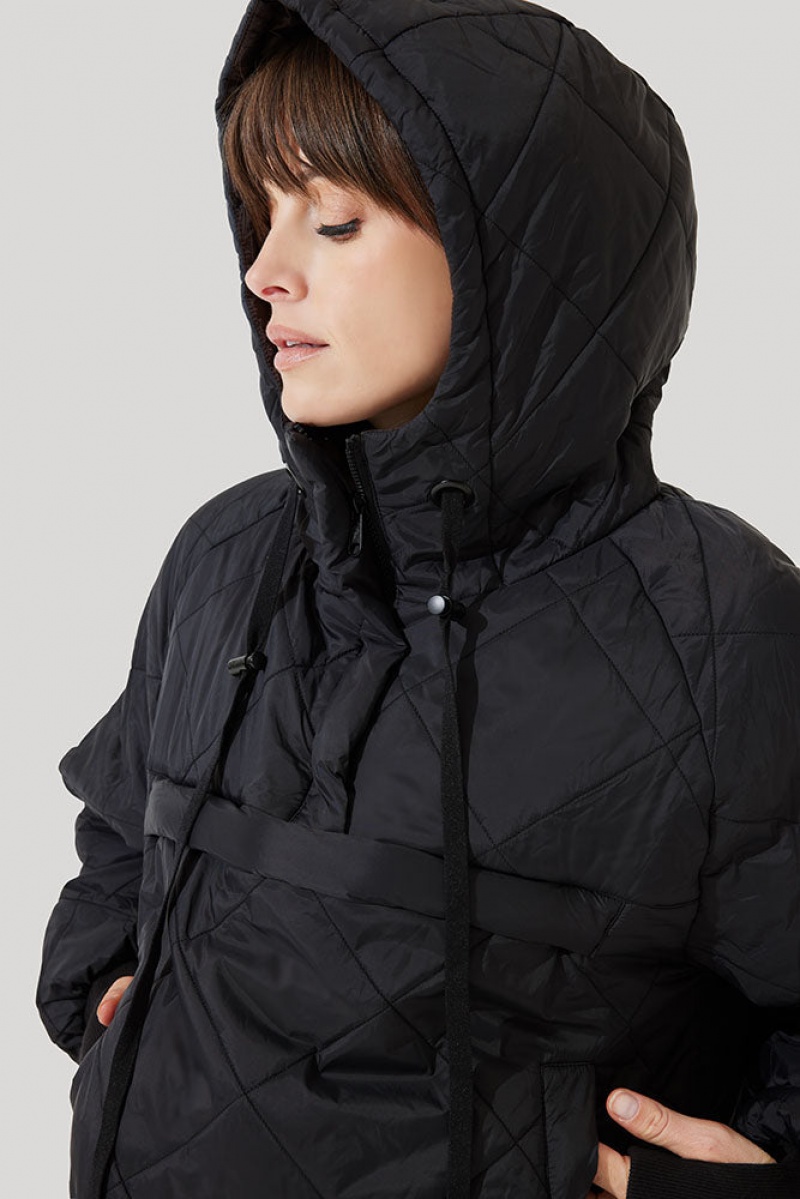 POPFLEX Pillow Packable Puffer Jacket Black | 081-XUWEOM