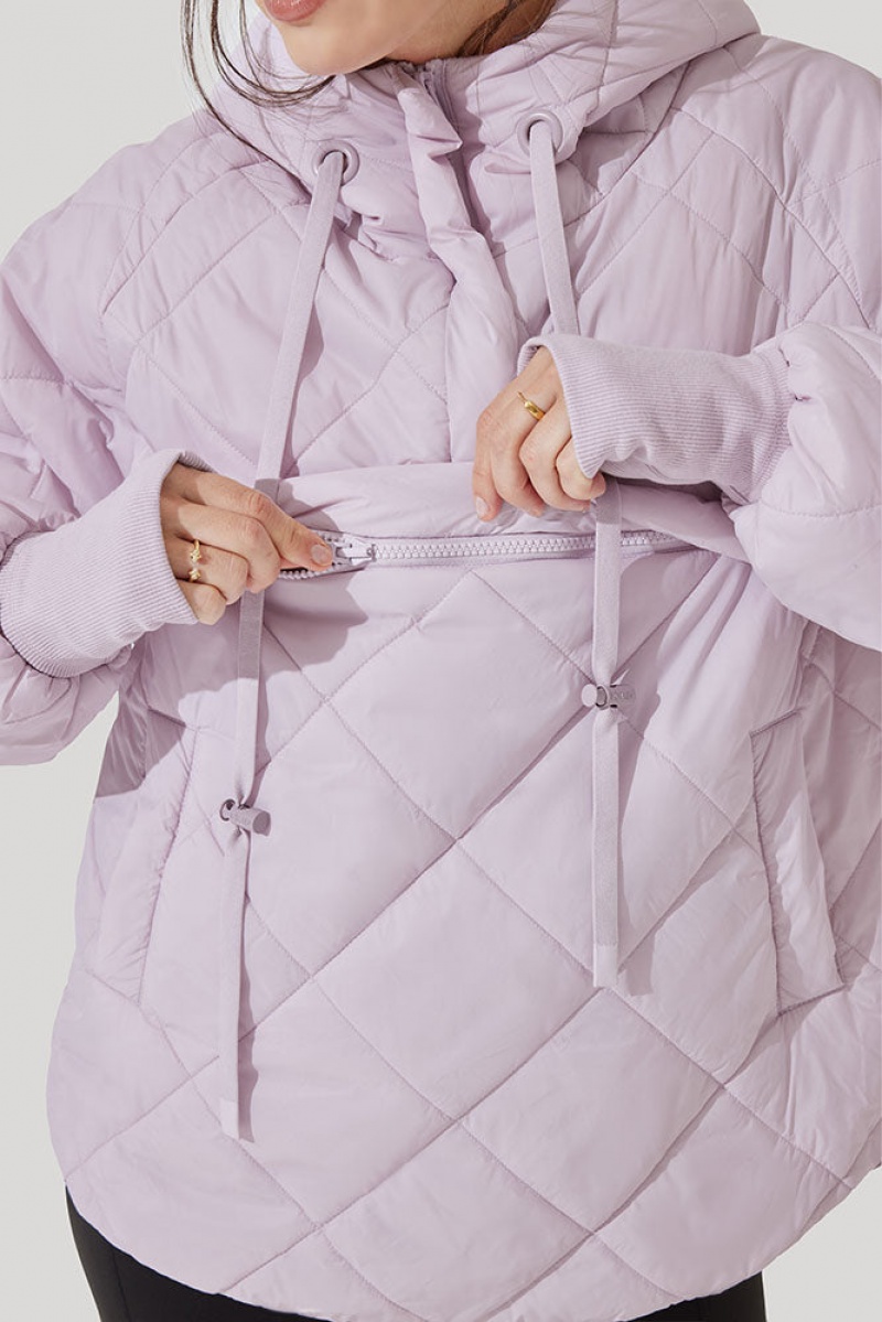 POPFLEX Pillow Packable Puffer Jacket Orchid Ice | 102-KAEHUR