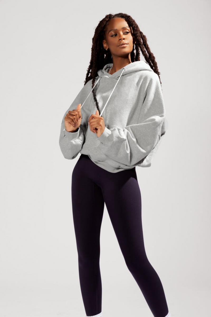 POPFLEX Pullover Cloud Hoodie Heather Grey | 634-CHNVTS