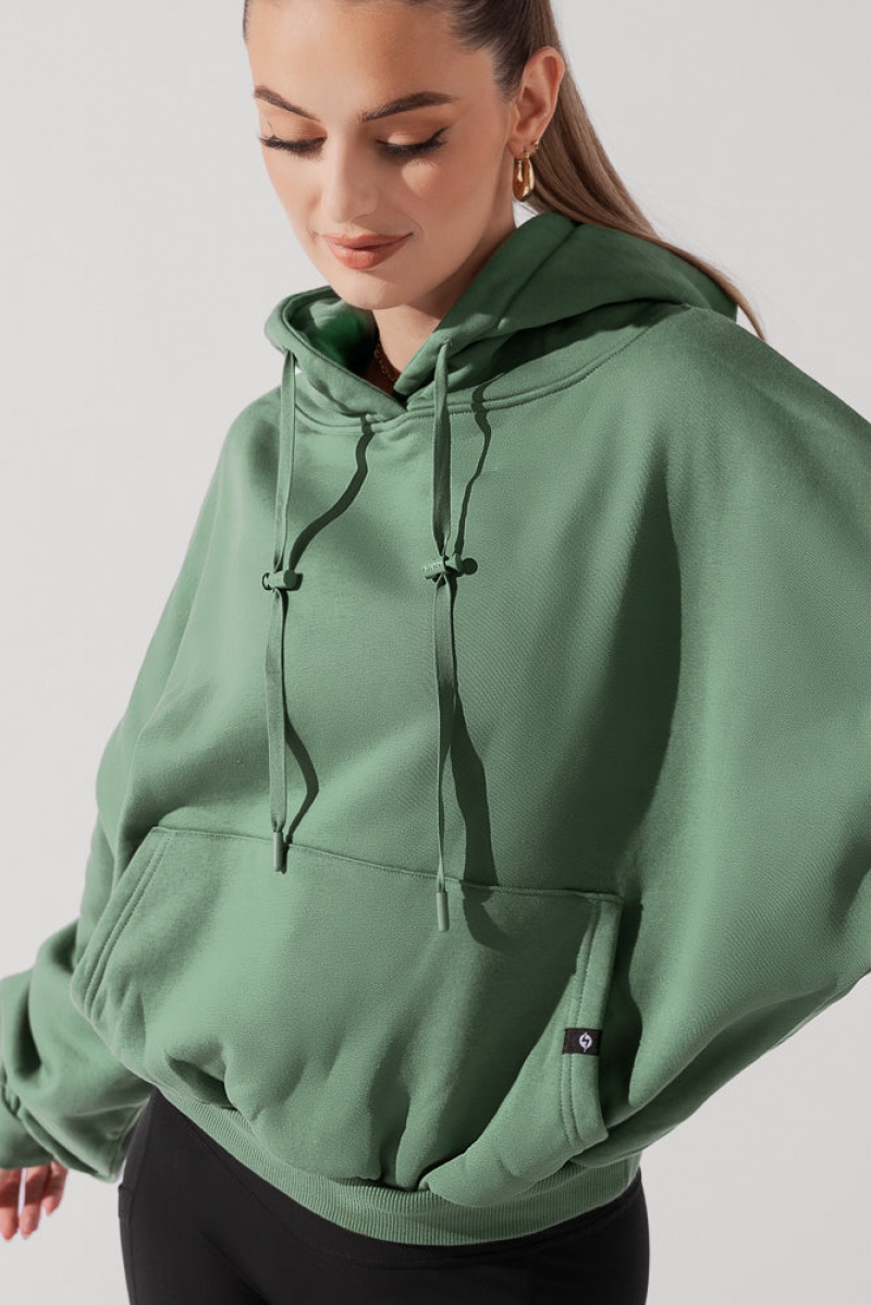 POPFLEX Pullover Cloud Hoodie Juniper | 394-TLDWQB