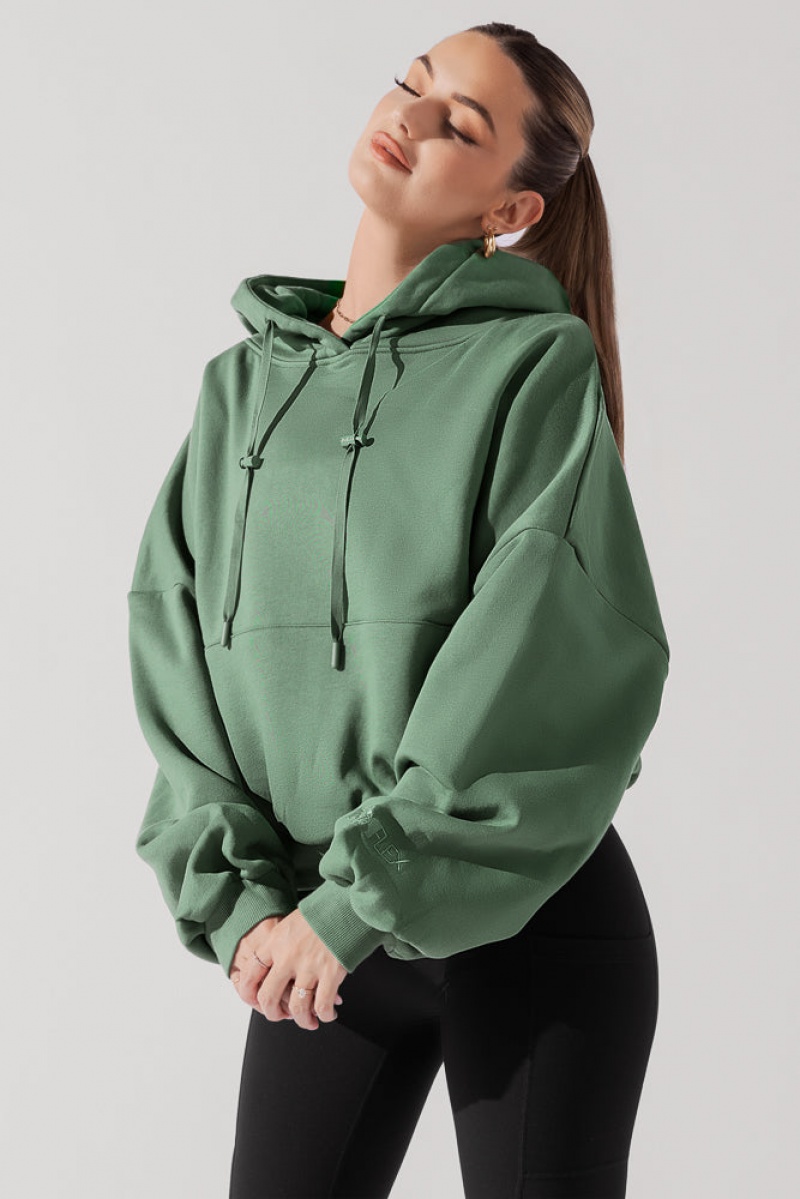 POPFLEX Pullover Cloud Hoodie Juniper | 394-TLDWQB