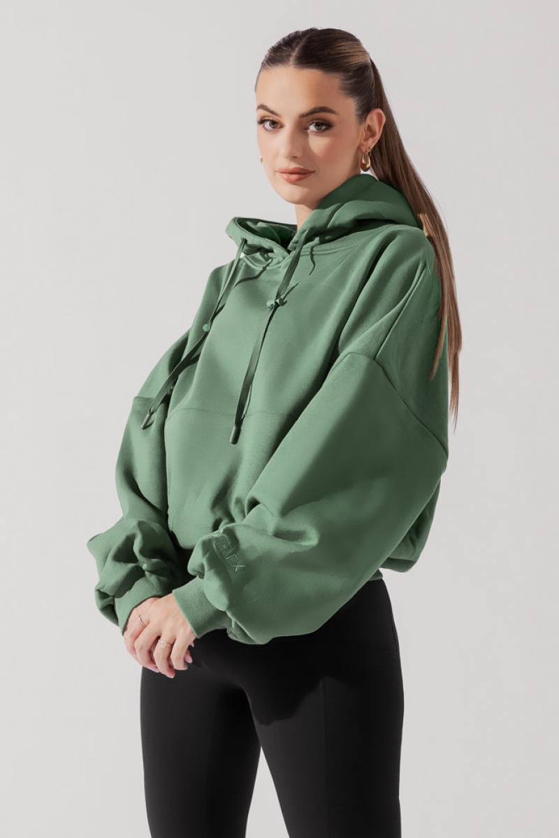 POPFLEX Pullover Cloud Hoodie Juniper | 394-TLDWQB