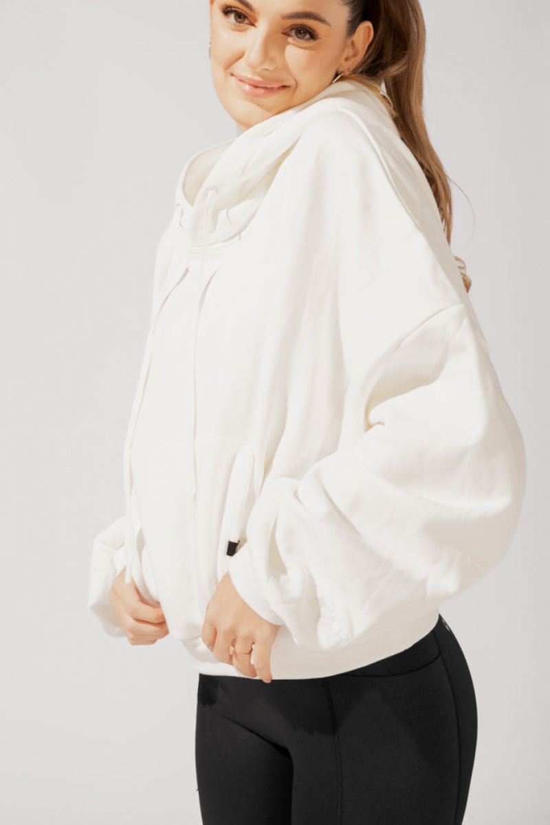 POPFLEX Pullover Cloud Hoodie White | 135-BKSELM