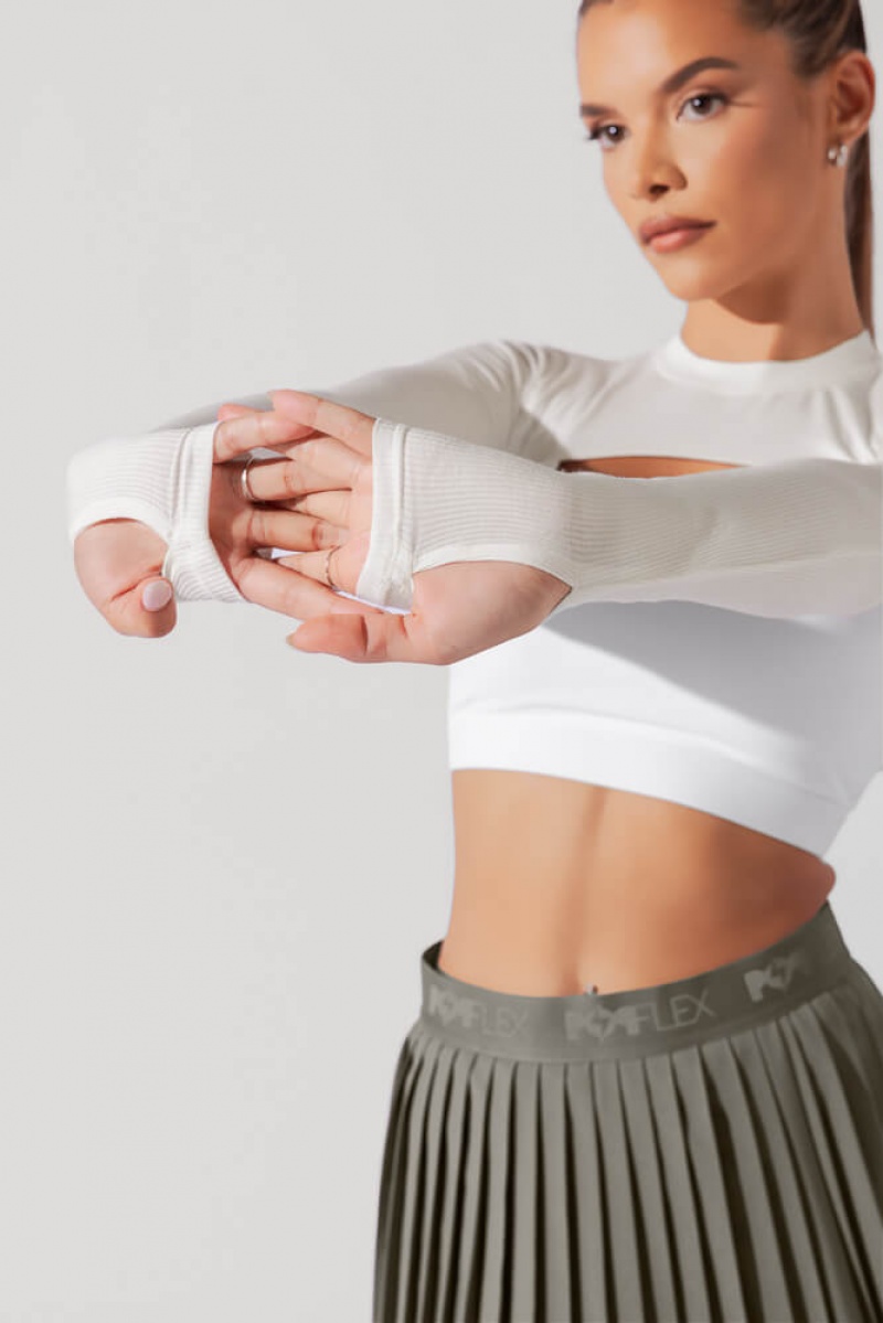 POPFLEX Relevé Ribbed Shrug Sugar | 519-NFMDCT