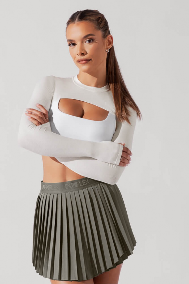 POPFLEX Relevé Ribbed Shrug Sugar | 519-NFMDCT