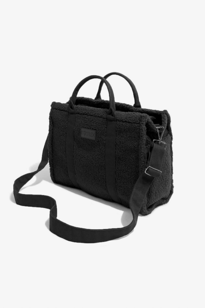 POPFLEX Sherpa Sloane Tote Black | 768-NJQTUI