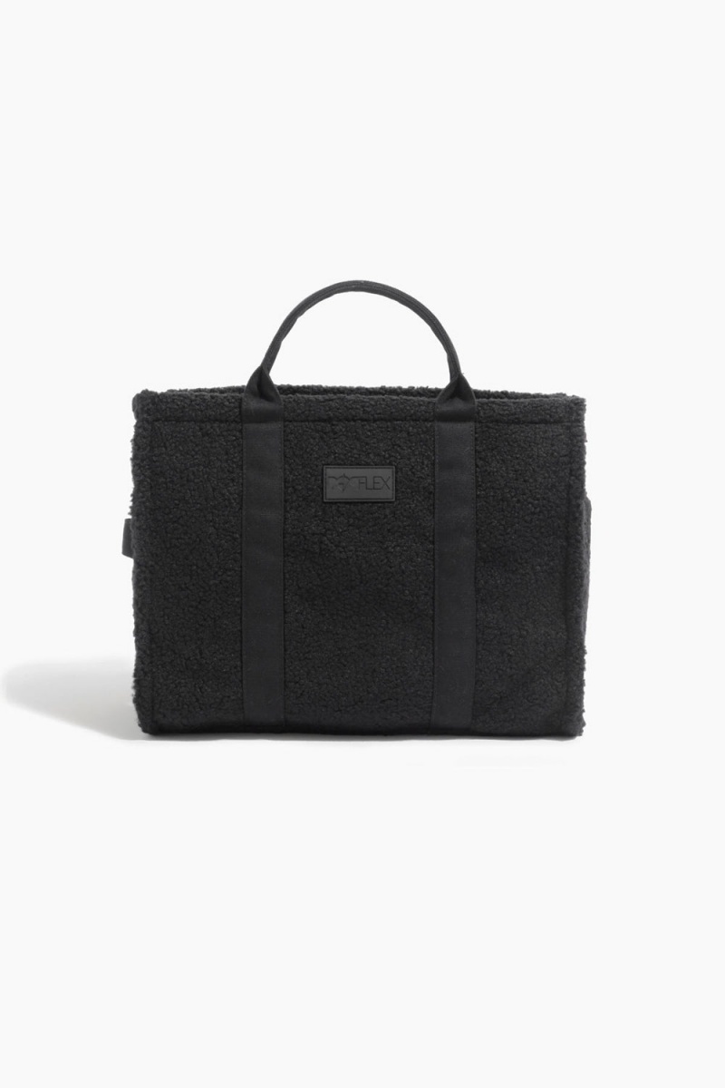 POPFLEX Sherpa Sloane Tote Black | 768-NJQTUI