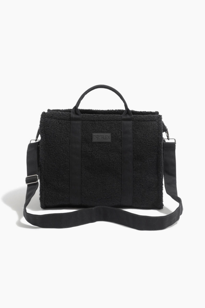 POPFLEX Sherpa Sloane Tote Black | 768-NJQTUI