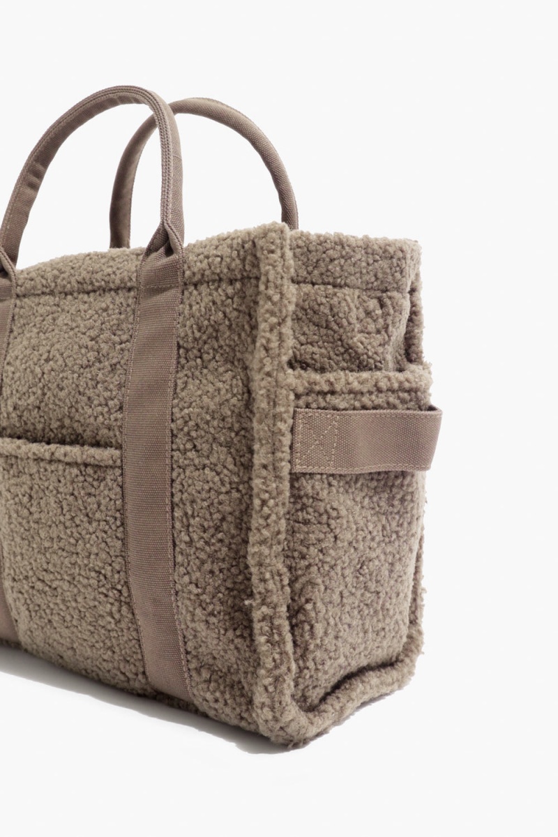 POPFLEX Small Sherpa Sloane Tote Warm Ash | 856-XBHECZ