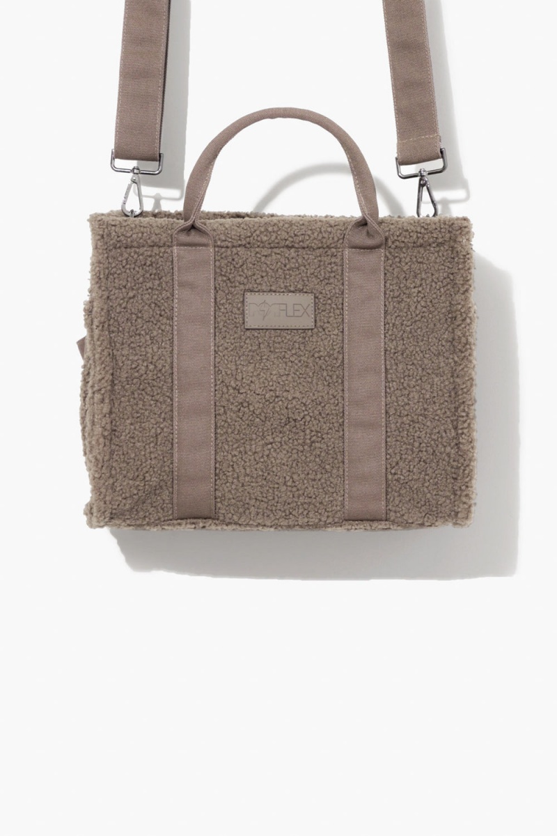 POPFLEX Small Sherpa Sloane Tote Warm Ash | 856-XBHECZ