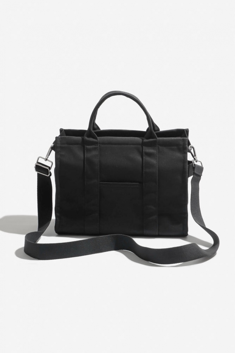 POPFLEX Small Sloane Tote Black | 526-KWPTFZ