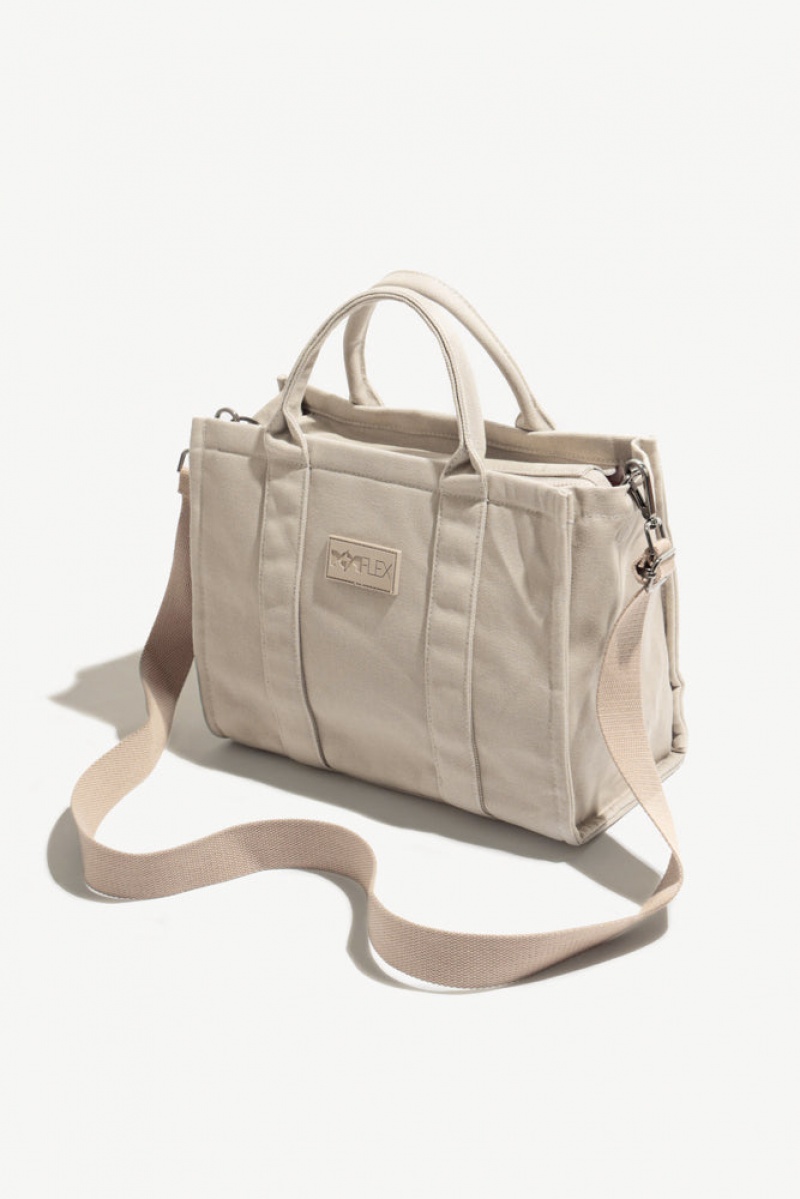 POPFLEX Small Sloane Tote Taupe | 472-SKLGCI