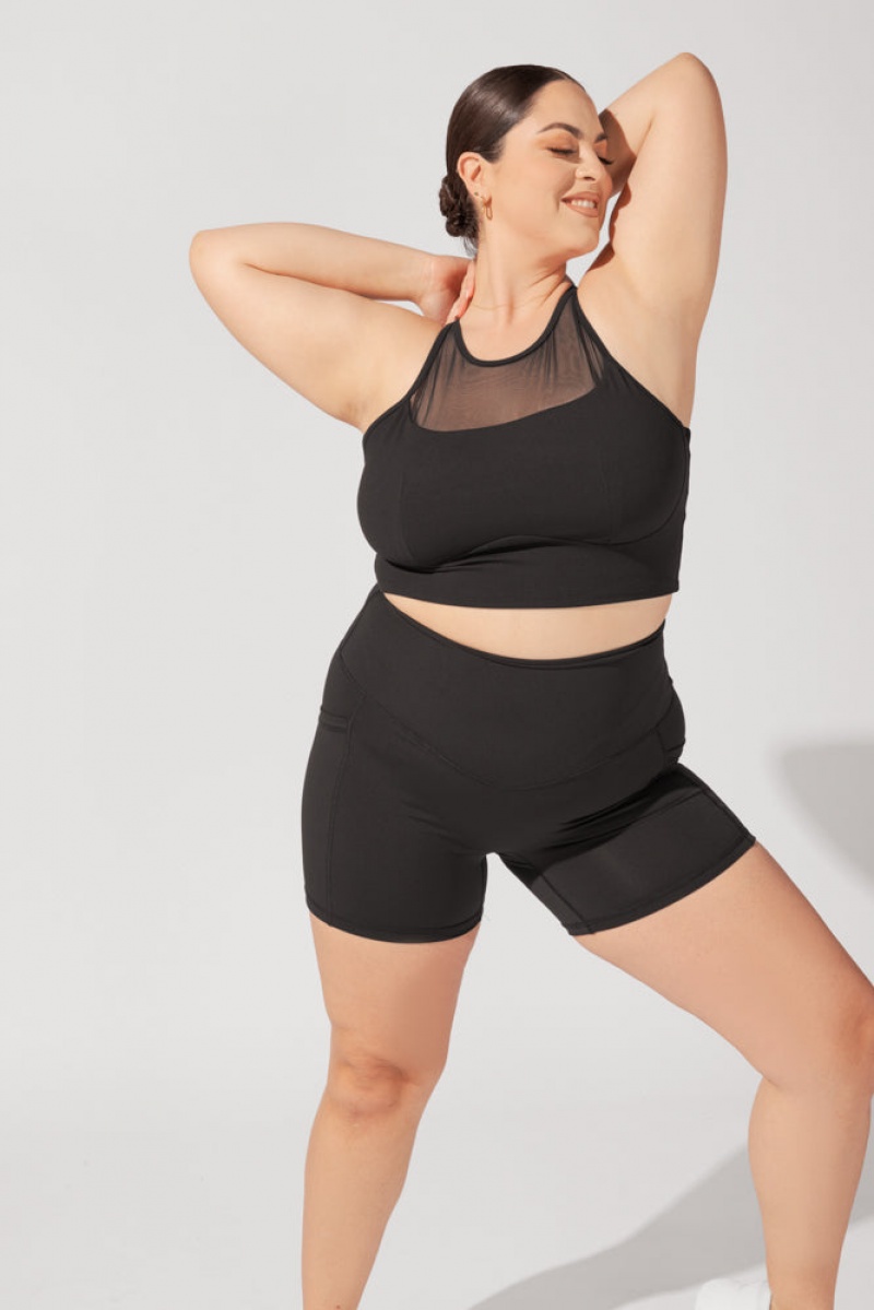 POPFLEX Supersculpt Booty Short (Soft Touch) Black | 549-EUCBTJ