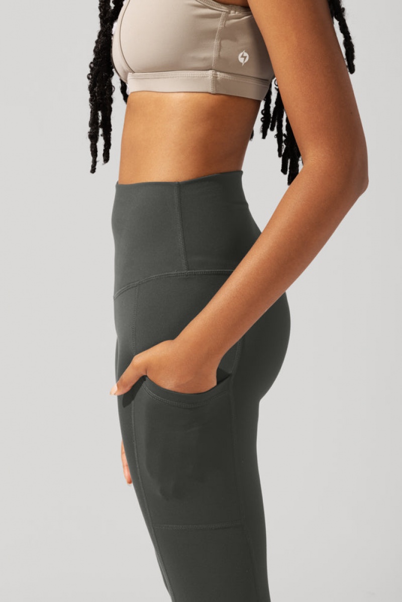 POPFLEX Supersculpt™ Leggings with Pockets (Soft Touch) Forestwood | 302-NPFEJY