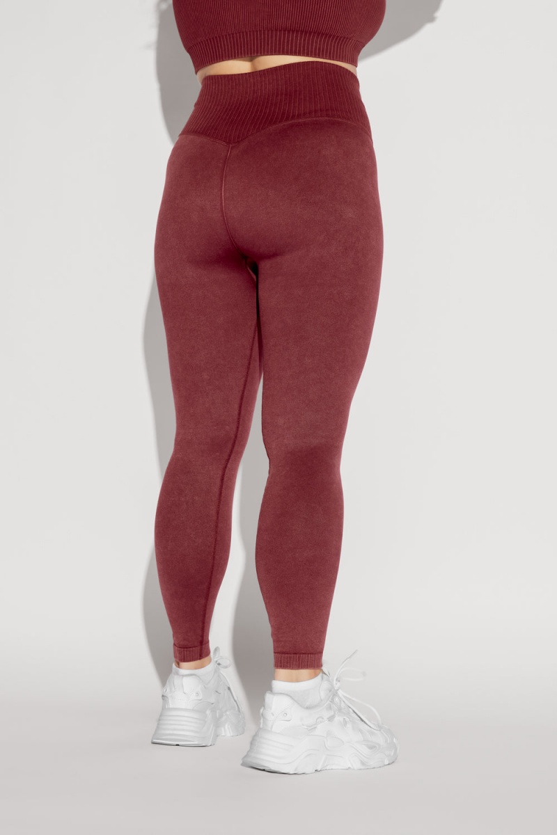 POPFLEX Supersculpt™ Seamless Leggings Garnet | 890-TXJPZQ