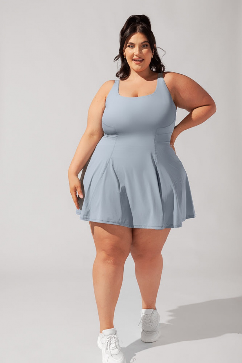 POPFLEX Tie-Breaker Superdress™ Cloudy Blue | 920-MIOPBR