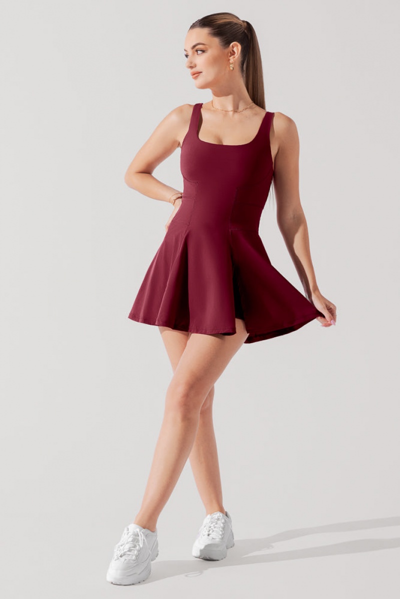 POPFLEX Tie-Breaker Superdress™ Crimson | 630-KFQJOC