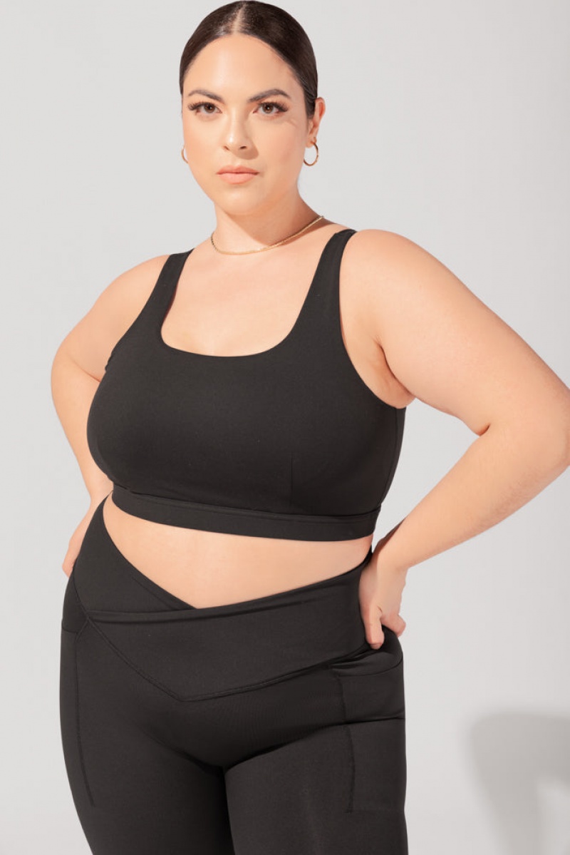 POPFLEX Tone Bra Black | 951-UAPYHF