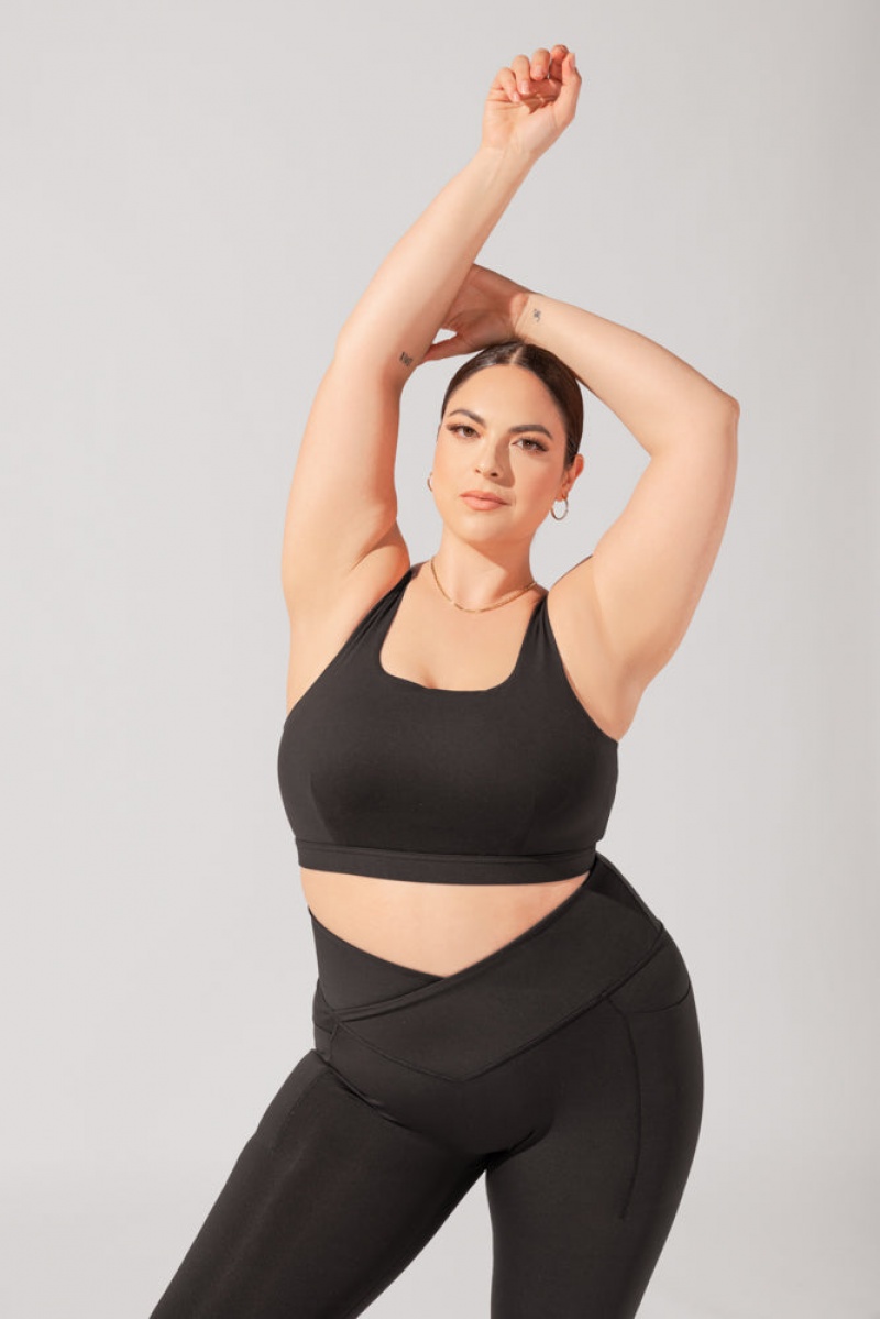 POPFLEX Tone Bra Black | 951-UAPYHF