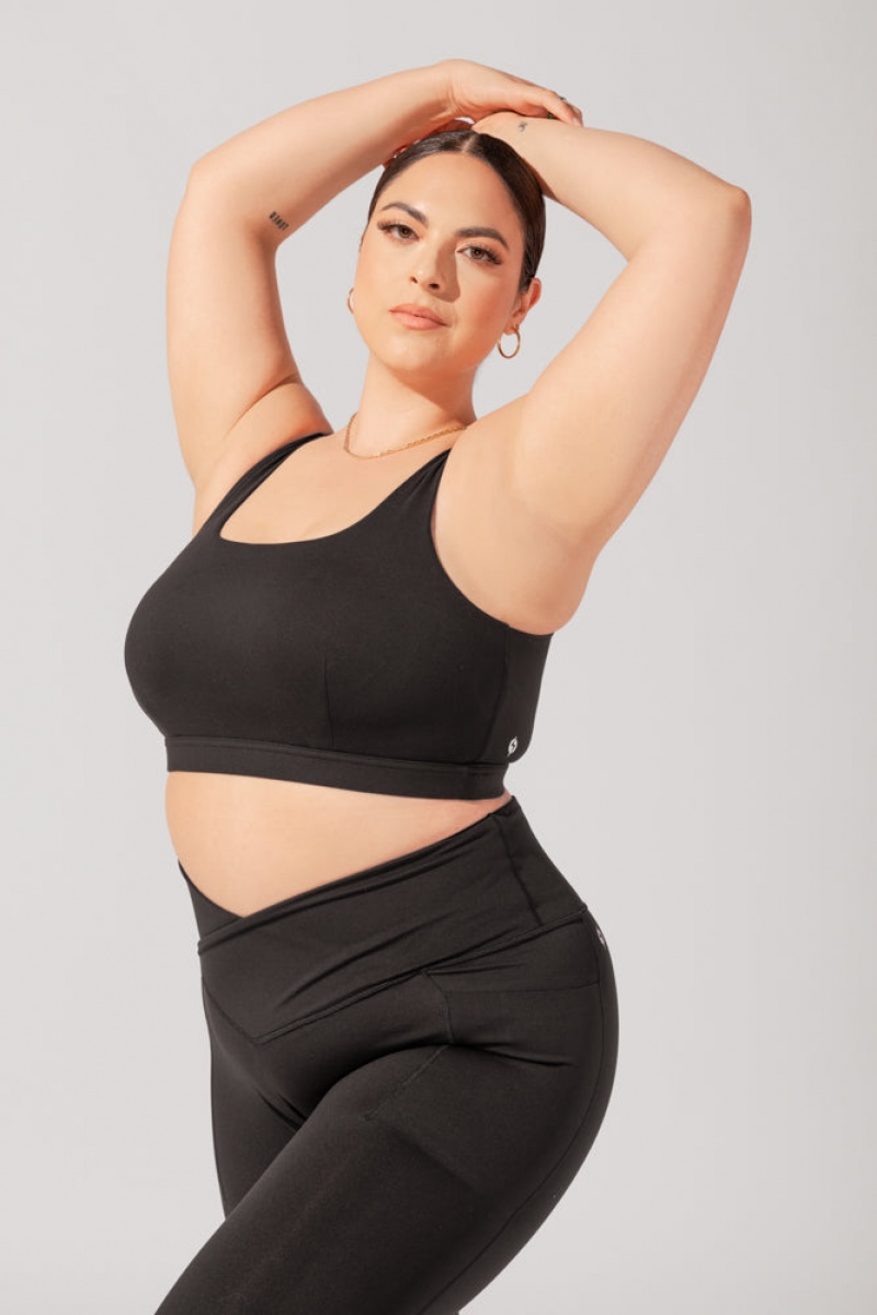 POPFLEX Tone Bra Black | 951-UAPYHF