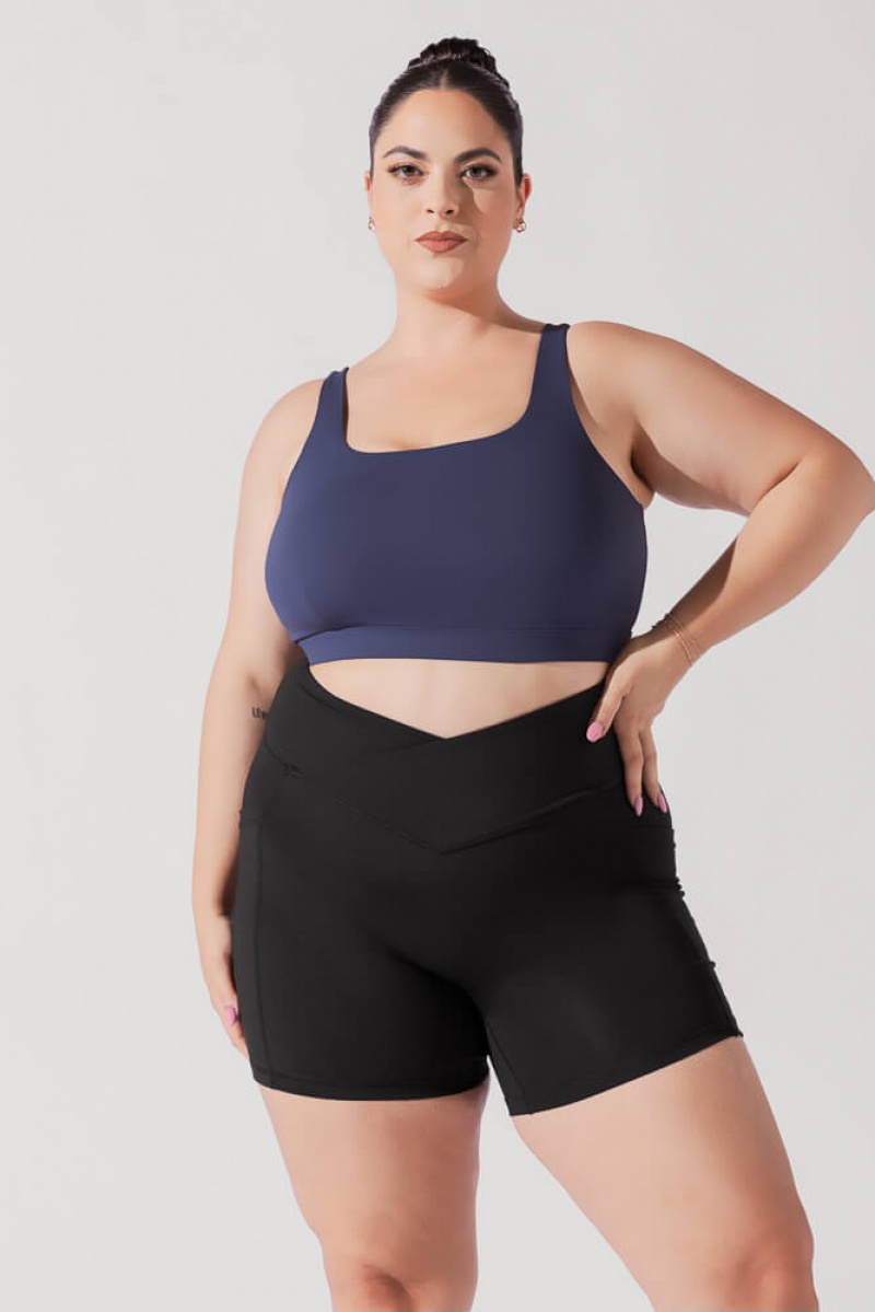 POPFLEX Tone Bra Navy | 186-KFJYOV