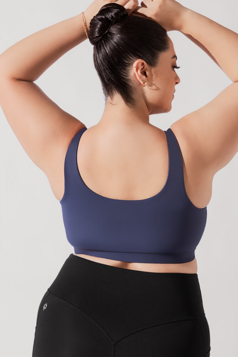 POPFLEX Tone Bra Navy | 186-KFJYOV