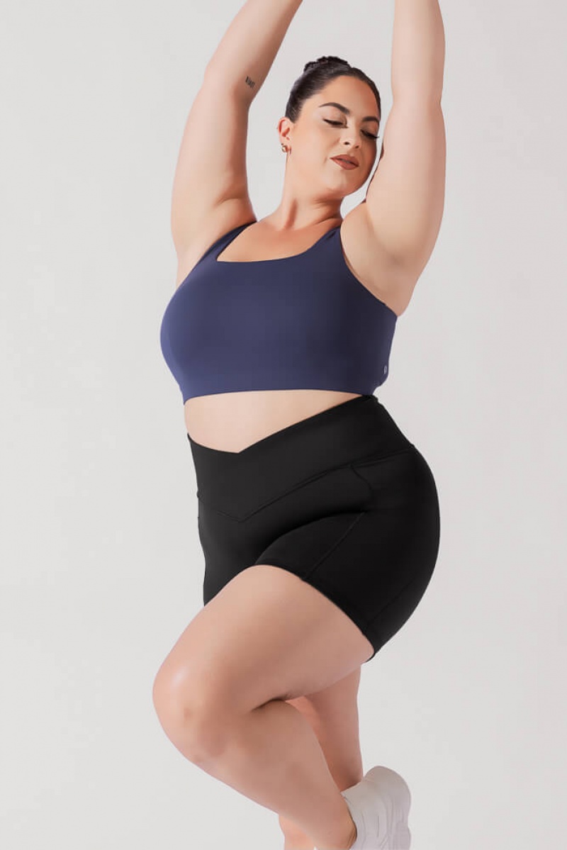 POPFLEX Tone Bra Navy | 186-KFJYOV