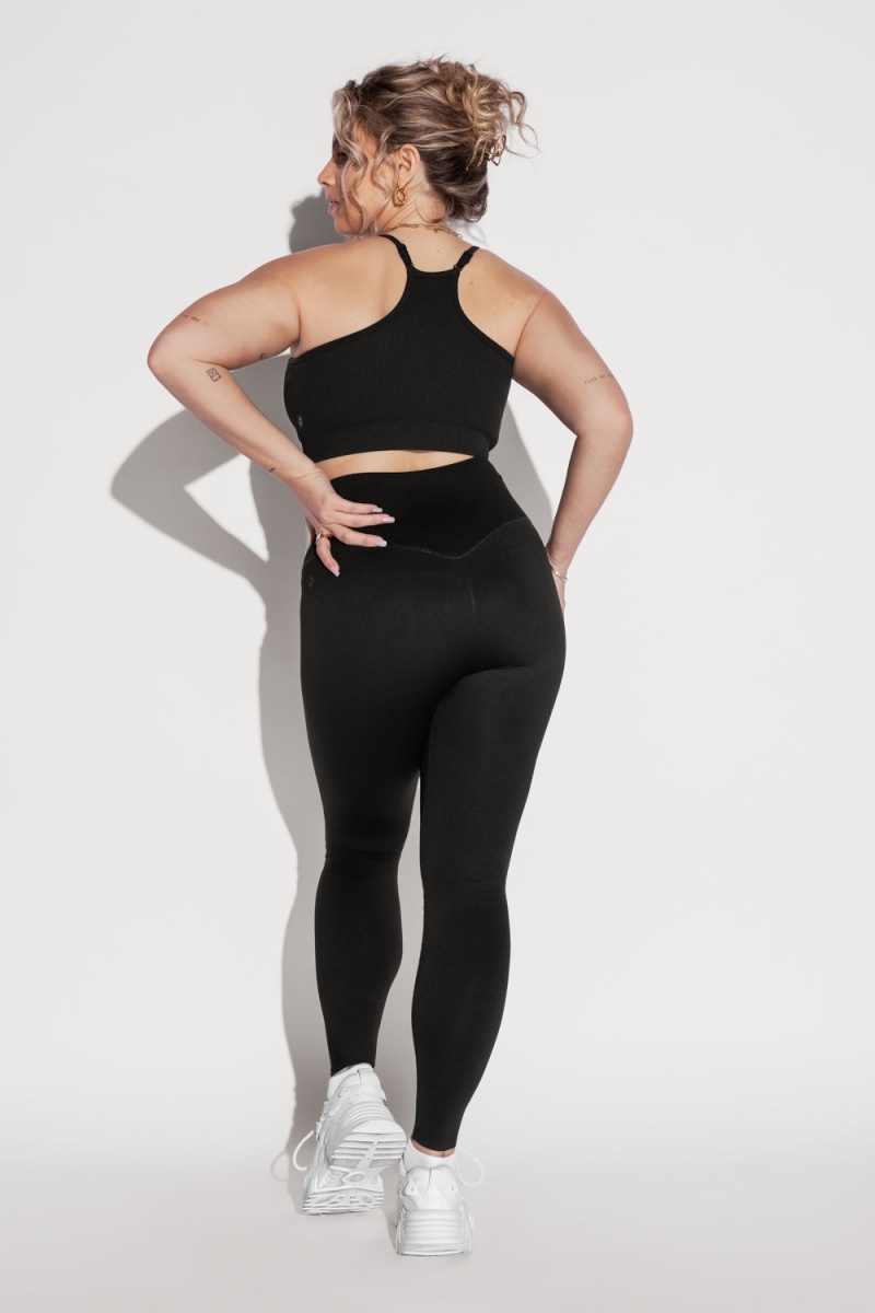 POPFLEX What's the Scoop Seamless Bra Black | 932-FSIDZO