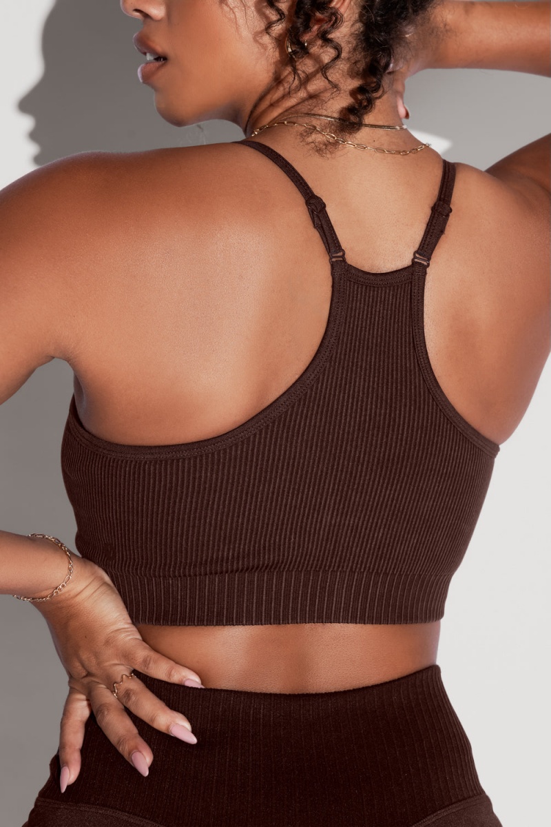 POPFLEX What's the Scoop Seamless Bra French Roast | 230-STNHQB