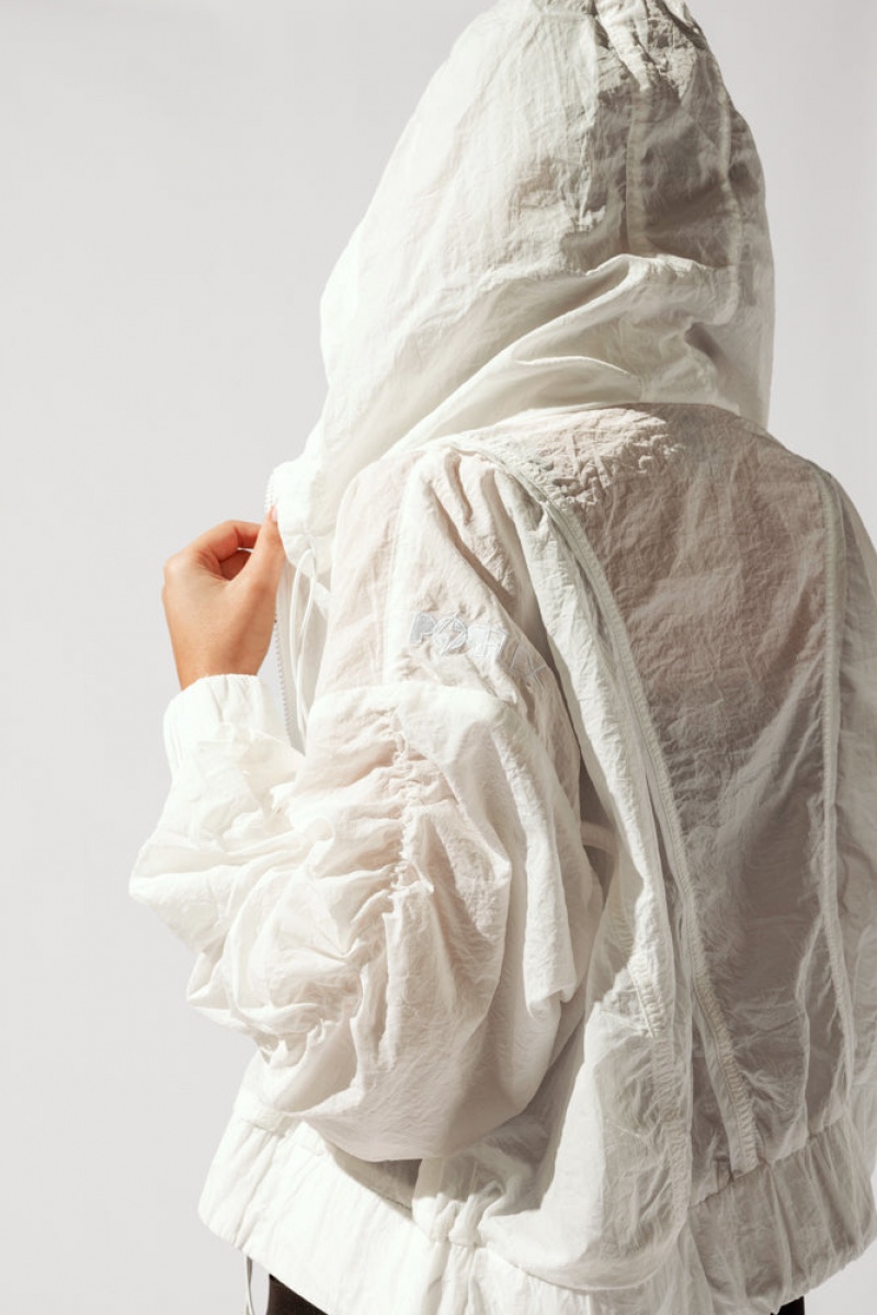 POPFLEX Whimsical Breeze Windbreaker White | 052-KRHPMN