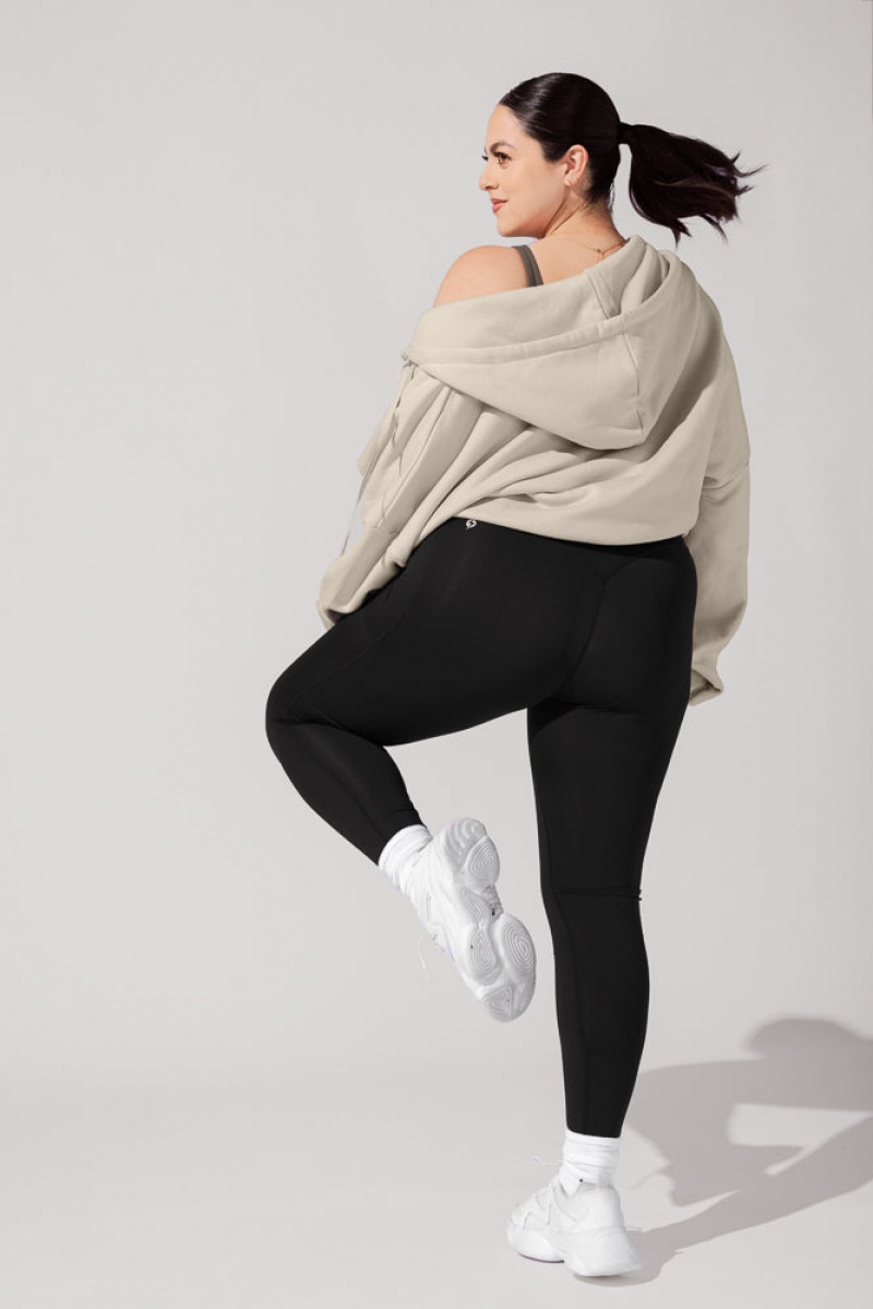 POPFLEX Zip Cloud Hoodie Seashell | 043-AIVGMU